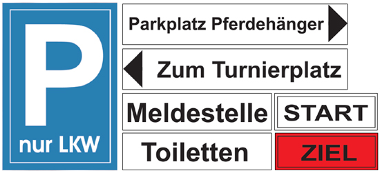 Hinweisschilder